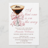 A Tini One Espresso Martini Baby Shower Invitation (Devant)