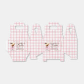 A Tini One Espresso Martini Pink Bow Baby Shower Bedankdoosjes (Uitgevouwen)