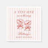 A Tini One Is On The Way Baby Shower Servet (Voorkant)