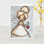 À toi - Carte d'amour personnalisable (Fleur jaune)