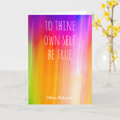 à toi-même être vrai vs 2 carte par Jo Images (Fleur jaune)