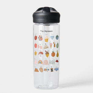 A tot Z Alfabet met Plaatjes voor Kinderen Waterfles
