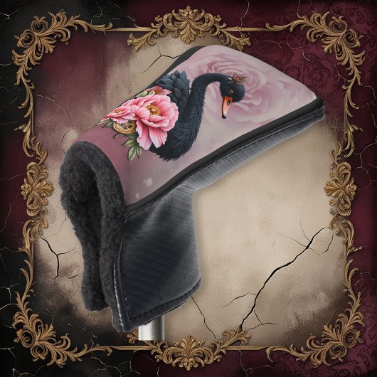 A touch of rose and swan's glow. golfheadcover