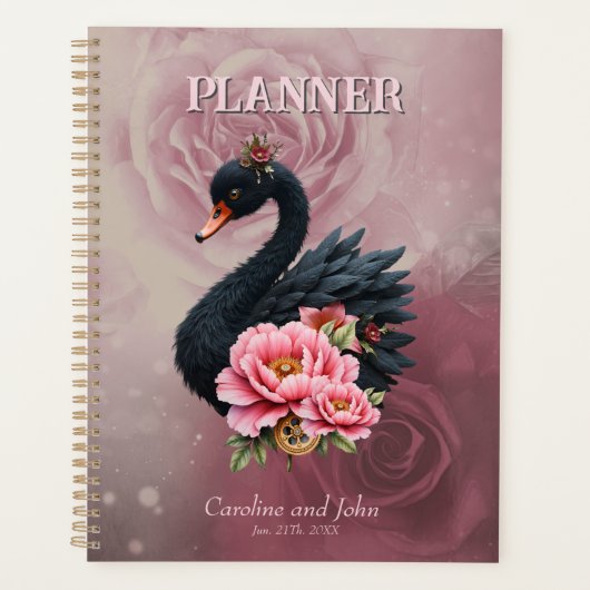 A touch of rose and swan's glow. planner (Voorkant)