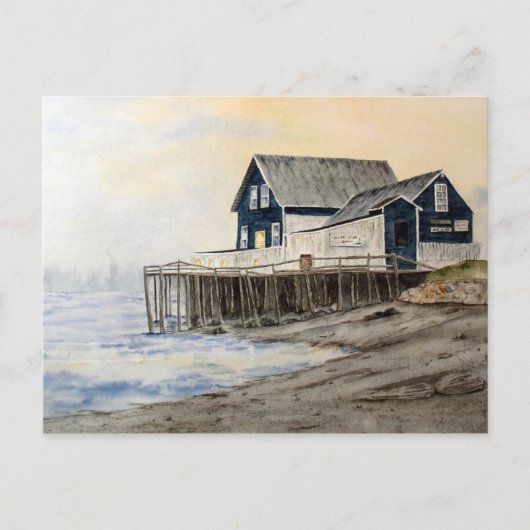 A travers la carte postale brouillard (Devant)