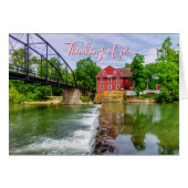 À travers la cascade de War Eagle Creek Penser à v (Devant Horizontal)