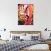 "À travers les arbres" Abstraite toile (Insitu(Chambre))
