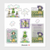 A travers les stickers Pluie (Feuille)