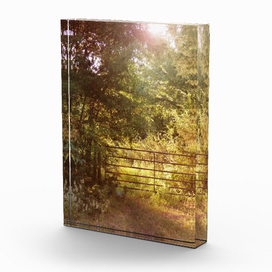 À travers un bloc photo de la porte de campagne (Droite)