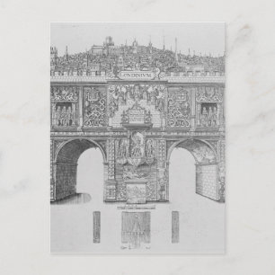 A Triumphal Arch, gegraveerd door William Kip, 160 Briefkaart