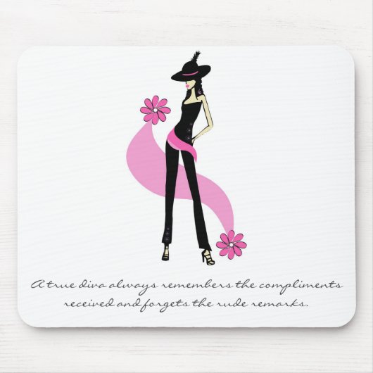 A True Diva Mousepad Muismat (Voorkant)