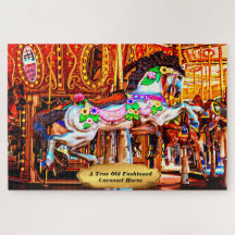 A True Old Fashioned Carousel Horse 1014 Pieces