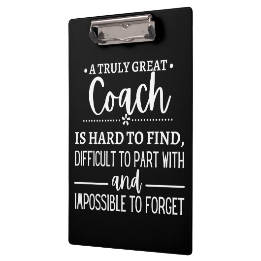 A Truly Great Coach is hard find Klembord (Links)