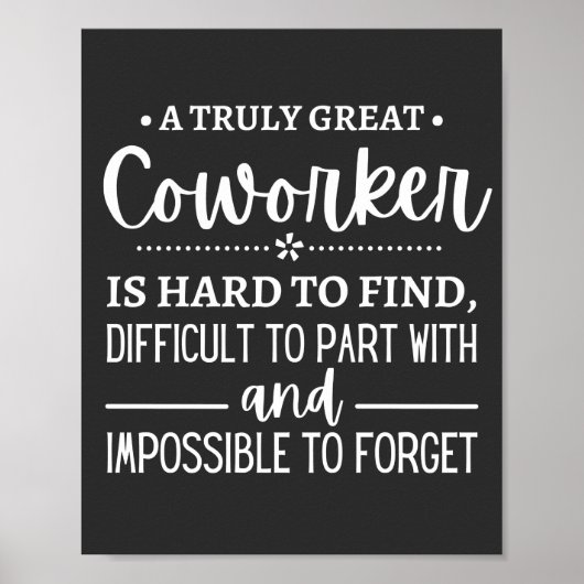 A Truly Great Coworker Poster (Voorkant)