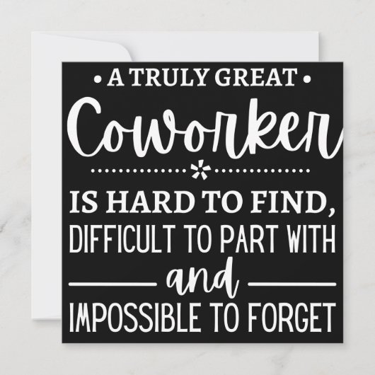 A Truly Great Coworker Save The Date (Voorkant)