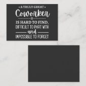 A Truly Great Coworker Visitekaartje (Voorkant / Achterkant)