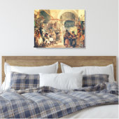 A Turkey Bazaar, 1854 (potlood & w/c op papier) Canvas Afdruk (Insitu (Slaapkamer))