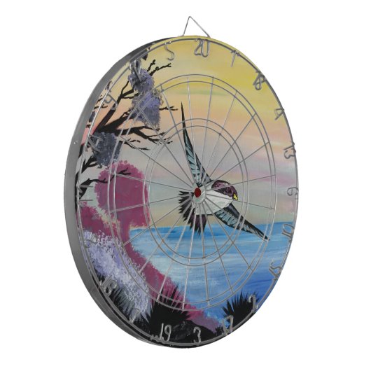 A Uitzicht vogels Dartbord (Voorkant Links)