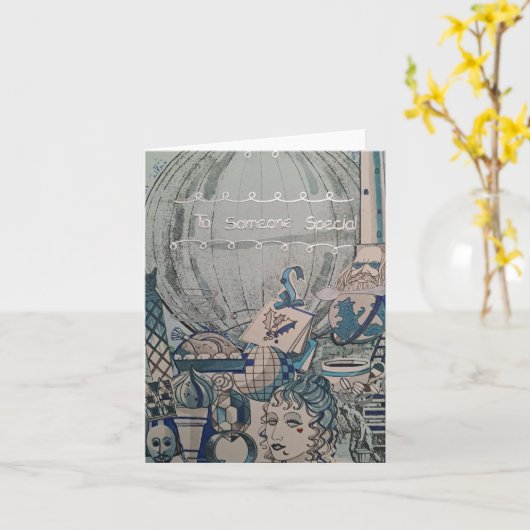 À une carte spéciale (Fleur jaune)