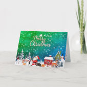 À une petite fille spéciale Joyeuse carte de Noël (Devant)