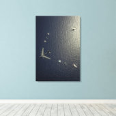 A US Air Force B-52 Stratofort vliegtuig Canvas Afdruk (Insitu (Houten vloer))