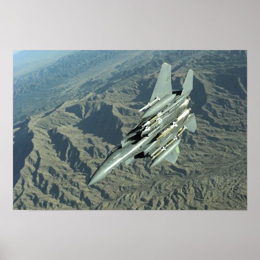 A US Air Force F-15E Strike Eagle Poster (Voorkant)