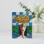 A vendedora de Chipas Briefkaart (Staand voorkant)