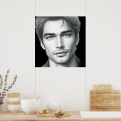 A Very Handsome Young Man on a 24x24 Wall Poster (Cuisine)