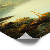 A View of a Town along the Rhine Poster (Hoek)