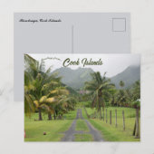 A View of Rarotonga Cook Islands Briefkaart (Voorkant / Achterkant)