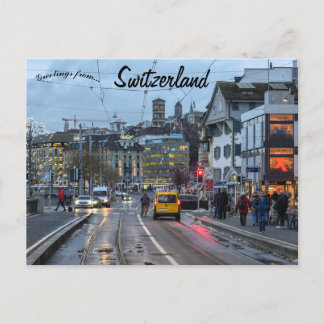 A View of Zurich Switzerland Briefkaart