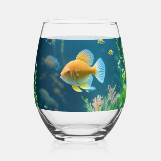 À Vin Sans Pied Beau verre d'eau potable (Verso)