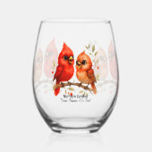 À Vin Sans Pied Charme Verre Cardinal Nord (Recto)