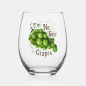 À Vin Sans Pied Verre de raisins (Recto)