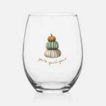 Votre Gourd Geous Citrouille Verre Stack