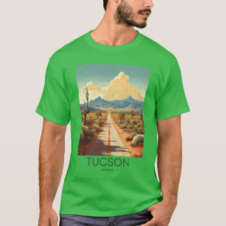 A Vintage Travel Illustration of Tucson Arizona US T-shirt