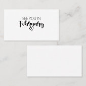 A Voir En Février Faire-part De Grossesse (Devant / Derrière)