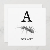 "A" voor Ant (Voorkant / Achterkant)