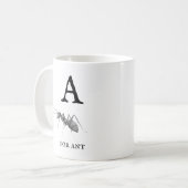 "A" voor Ant Koffiemok (Voorkant links)