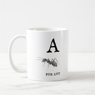 "A" voor Ant  Koffiemok