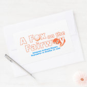 "A" Vos op de Fairway - Sticker (Envelop)