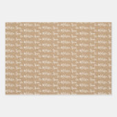 À votre nom écriture moderne Faux papier sac 3 (Devant 3)