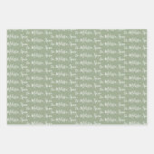 À votre nom écriture moderne Faux papier sac 3 (Devant 2)