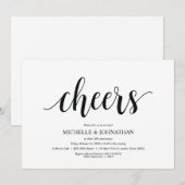 À votre santé, invitations à une célébration d'ann (Devant / Derrière)