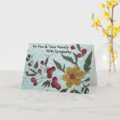 À vous et à votre famille avec la carte de (Fleur jaune)