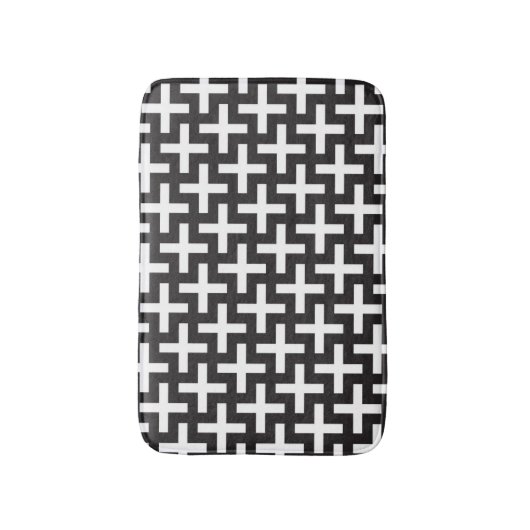 A&w-patronen gemaakt met 'plus'-teken badmat (Voorkant Verticaal)