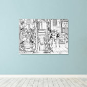 A Ward in Hotel-Dieu, Parijs Canvas Afdruk (Insitu (Houten vloer))