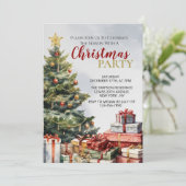 A Warm and Festive Watercolor Christmas Invitation (Debout devant)