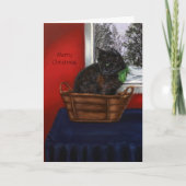 A Warm Snowy Christmas Feestdagen Kaart (Voorkant)