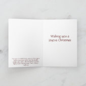 A Warm Snowy Christmas Feestdagen Kaart (Binnen)